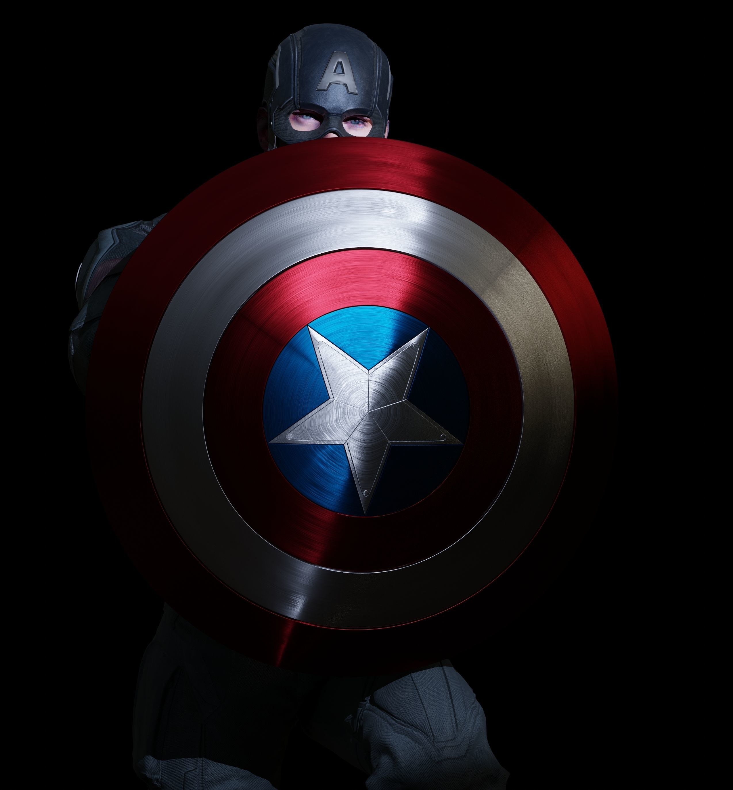 Captain America Steve Rogers from Civil War 3D model_2