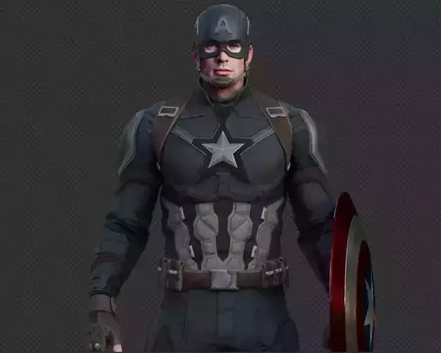 Captain America Steve Rogers from Civil War 3D model