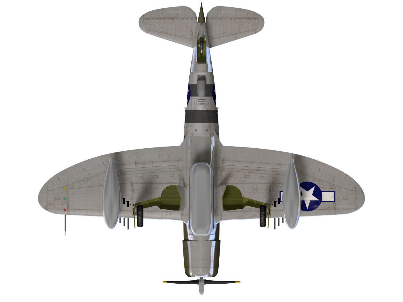 Republic P47D Thunderbolt 3D model_14