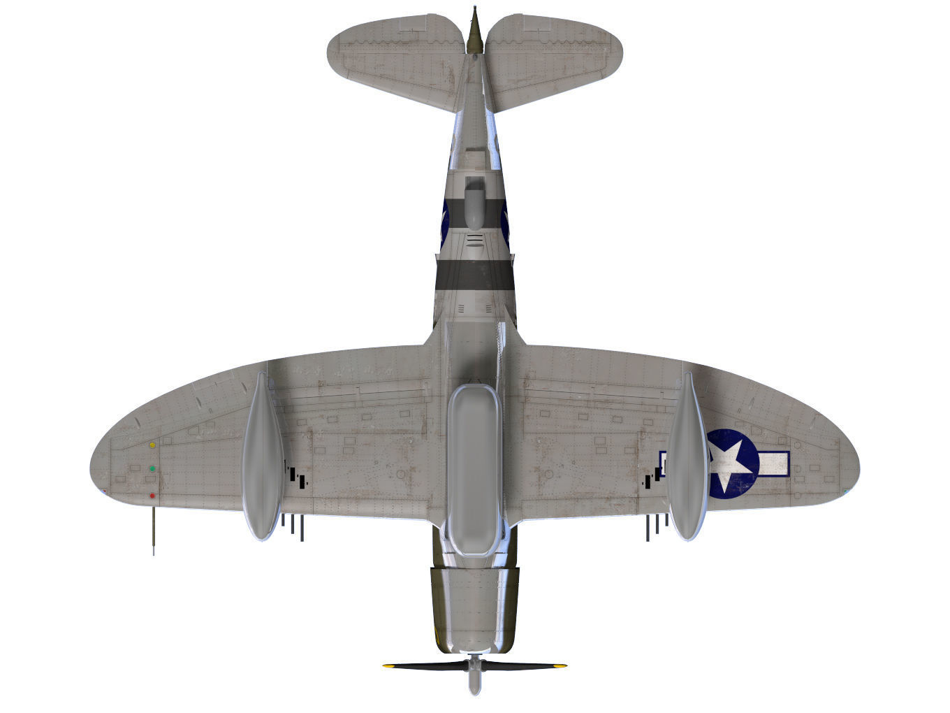 Republic P47D Thunderbolt 3D model_13