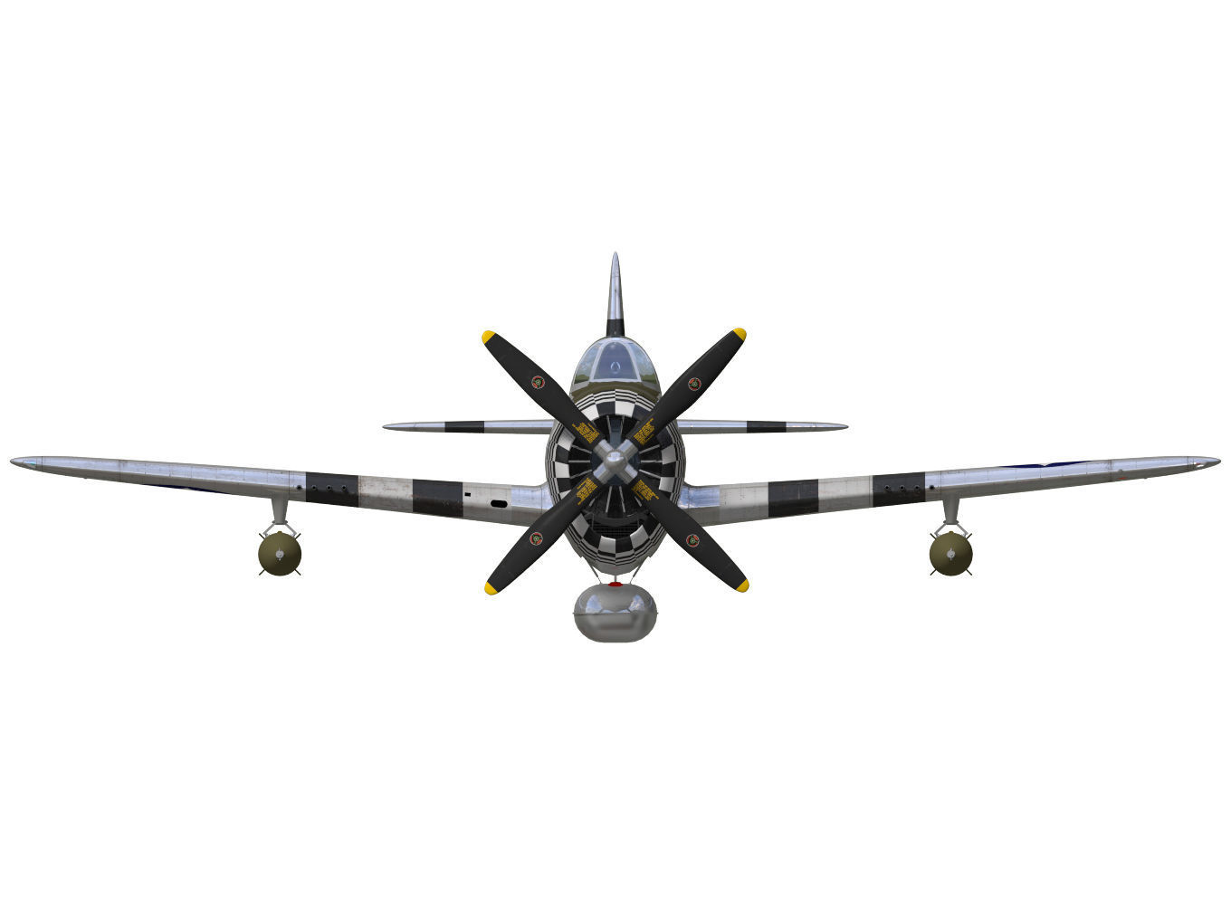 Republic P47D Thunderbolt 3D model_10