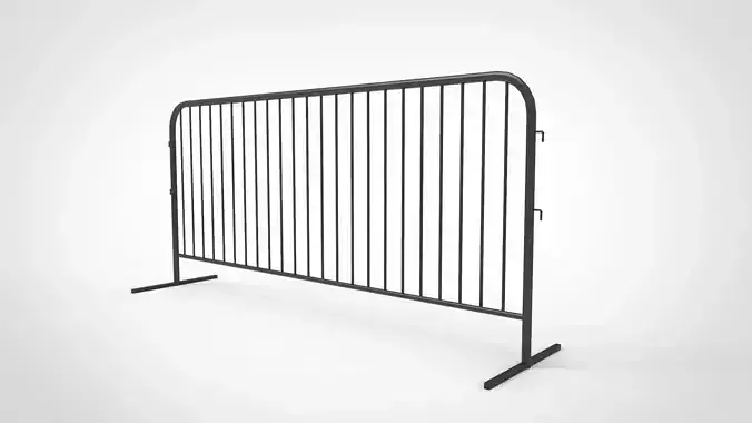 road barrier type steel 3D model
