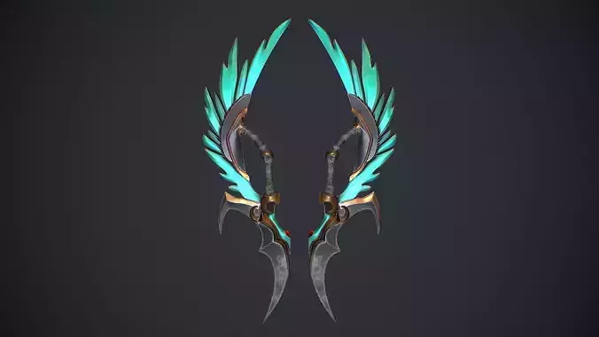 Fantasy Sword 10 3D Model Low-poly 3D model