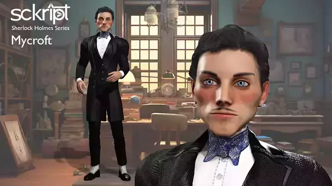 Sherlock World Mycroft Low-poly 3D model