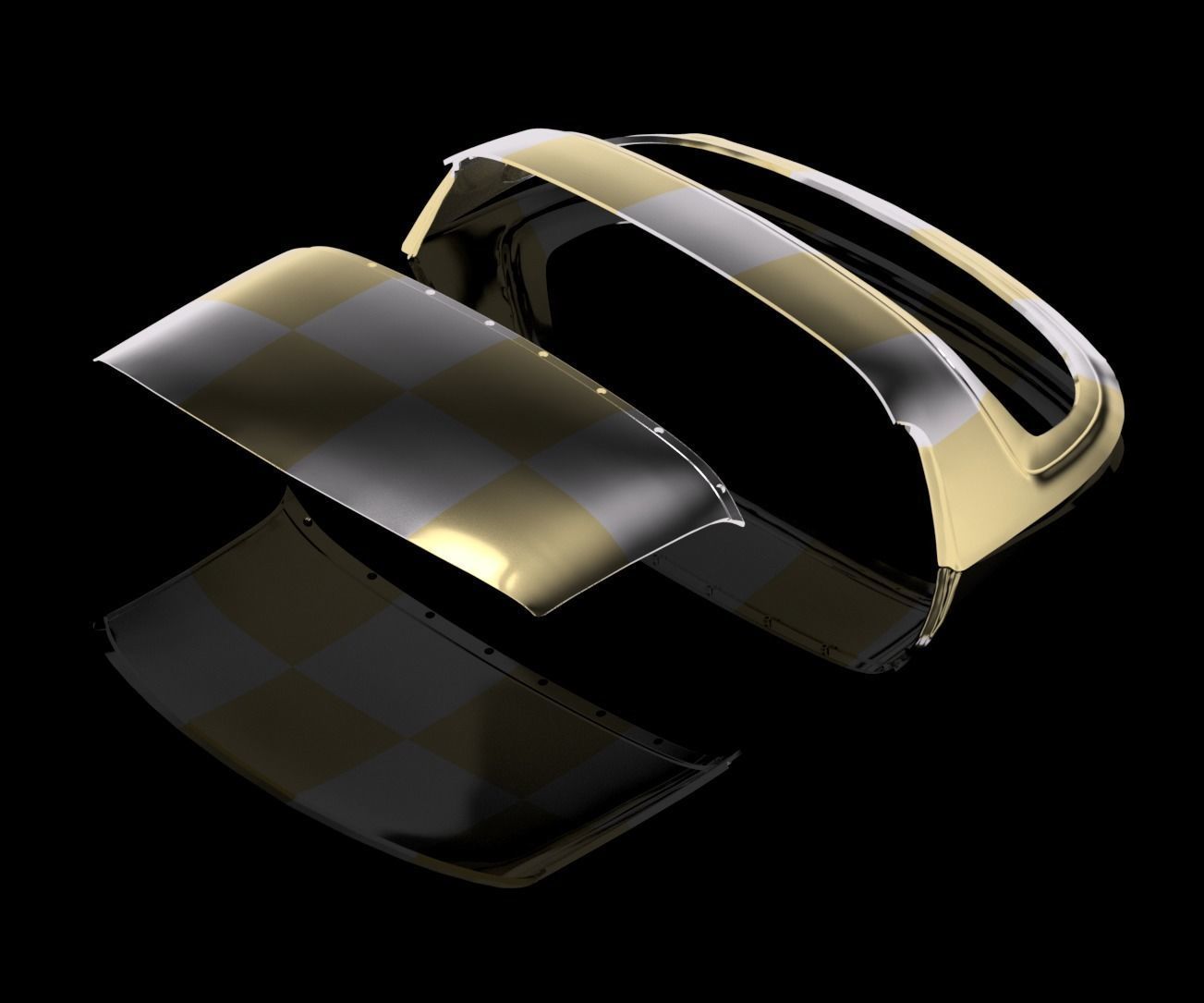 Miata OEM Style TARGA Hardtop 3d Print Files 3D print model_3