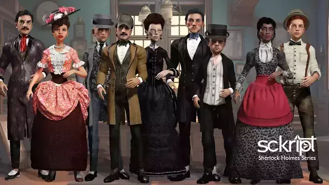 Sherlock Holmes Series 3D Model Collection