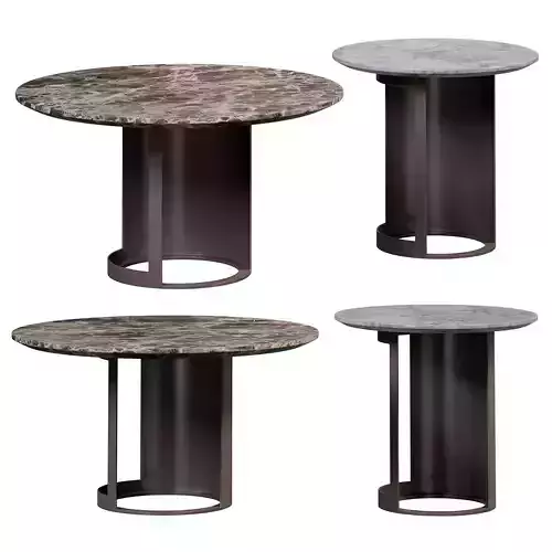 Marble Side Coffee Table  By Bodema 3D model