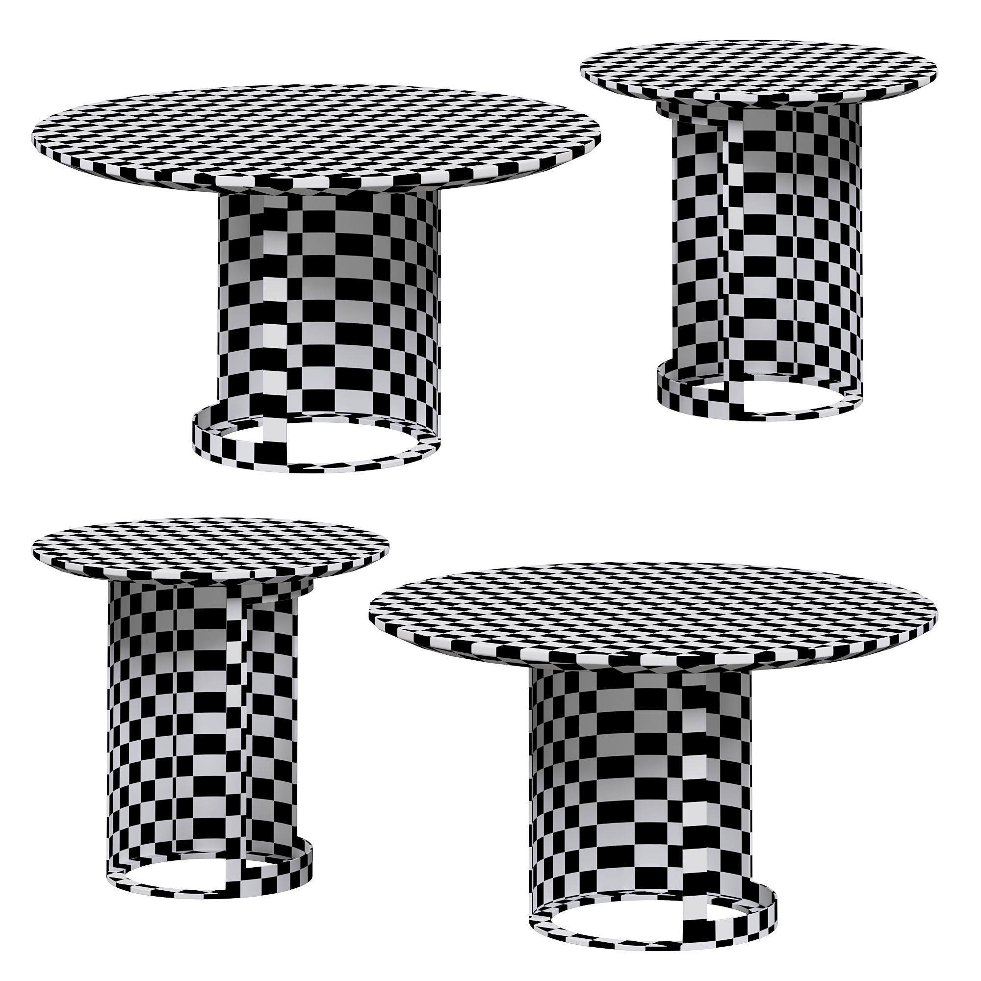 Marble Side Coffee Table  By Bodema 3D model_3