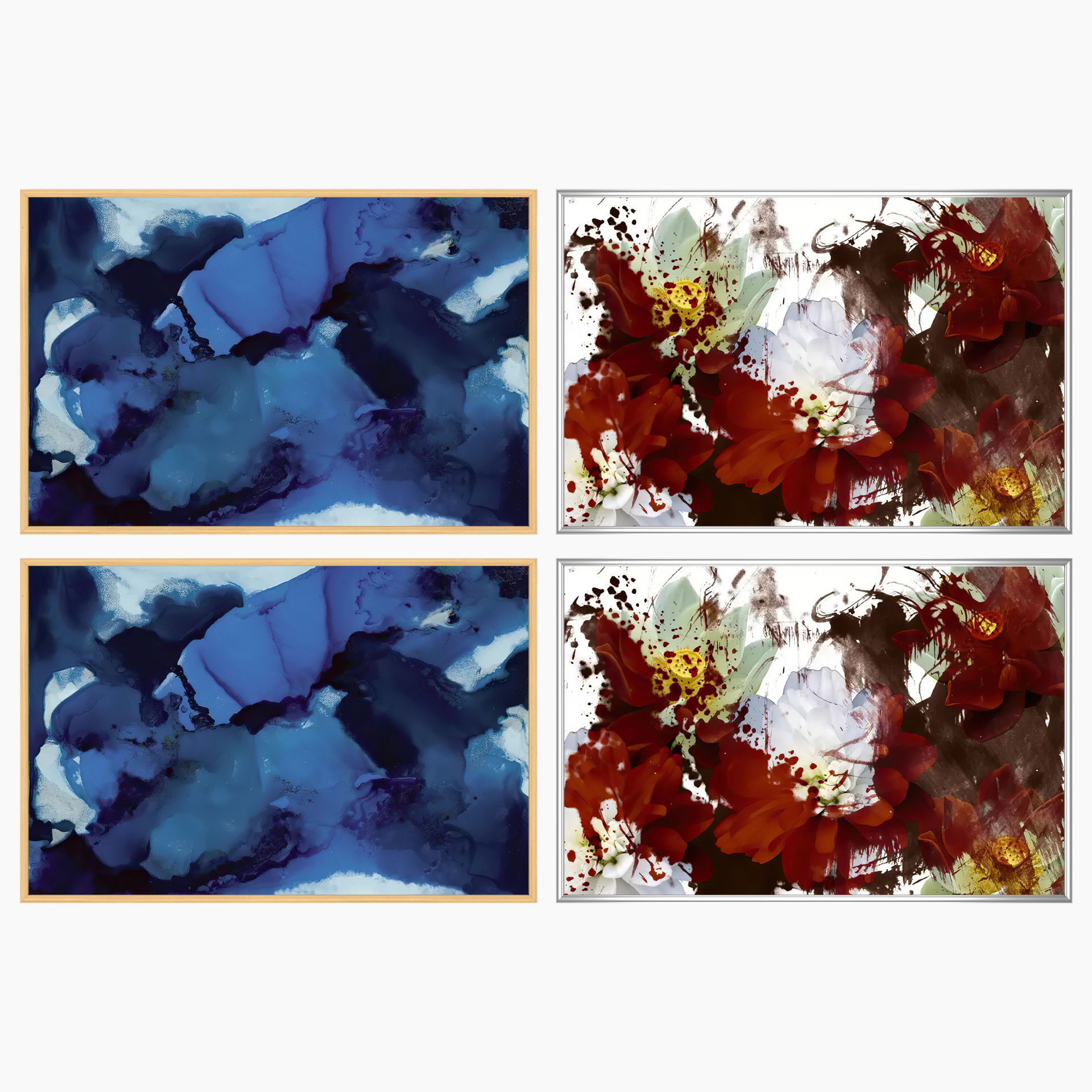 Wall Art Set 4169 3D model_2