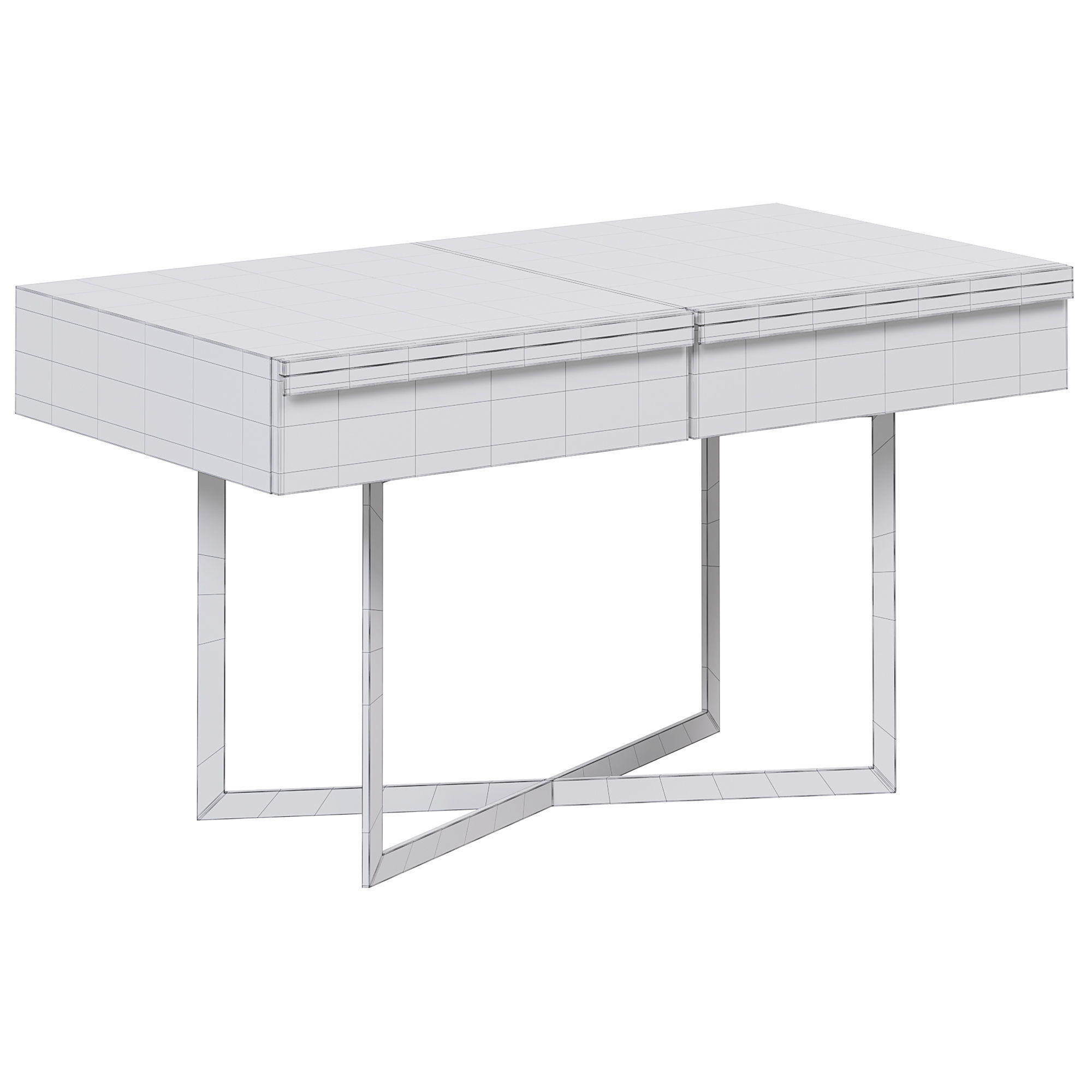 Cross Leg Side Table  By Bodema 3D model_2