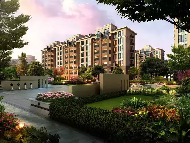 3Dmax fashion city commercial square building 174