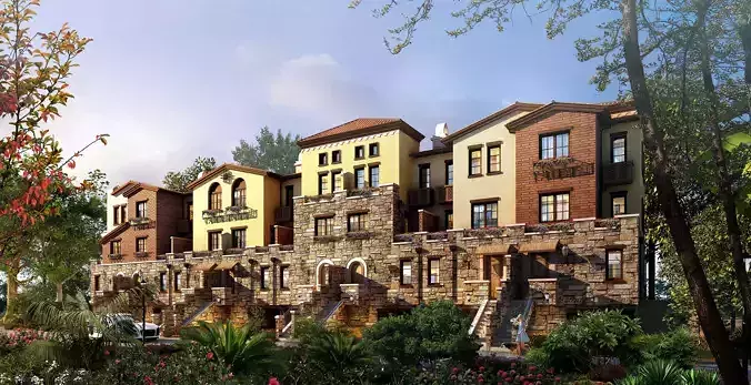 3Dmax fashion city commercial square building 177