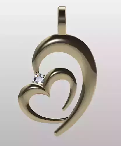 Heart shape pendant