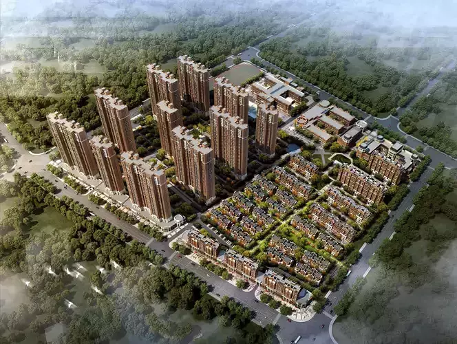 3Dmax fashion city commercial square building 194