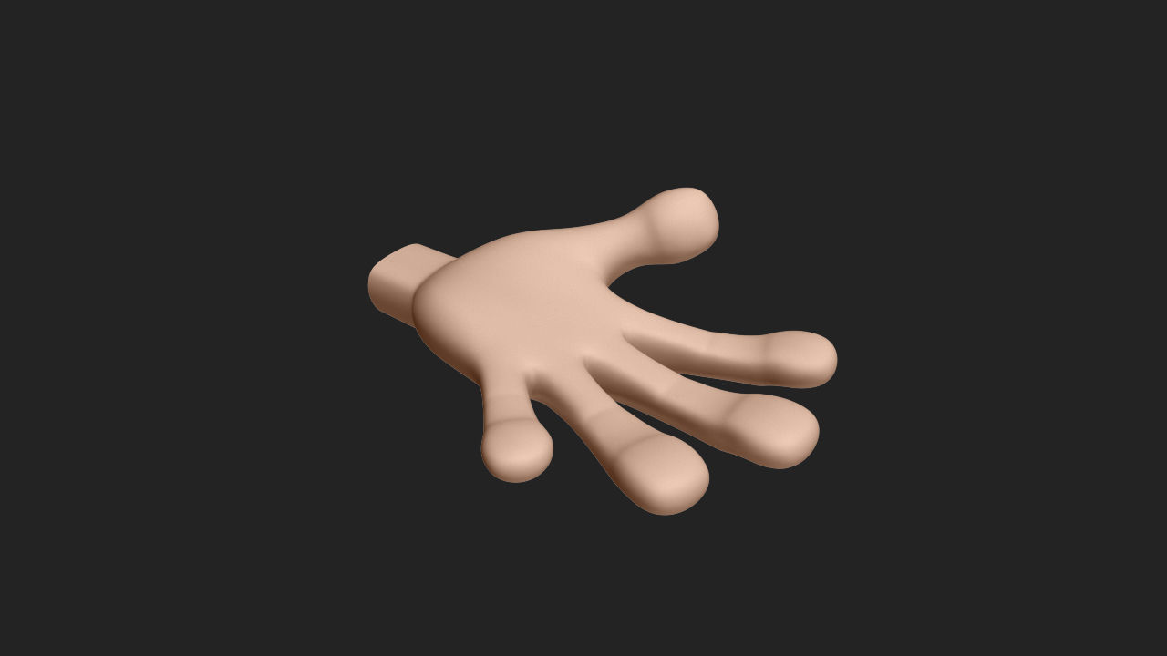 Hand Human 3D model_8
