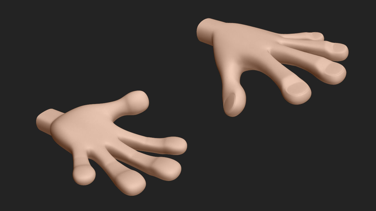 Hand Human 3D model_2