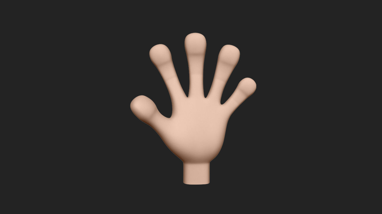 Hand Human 3D model_5