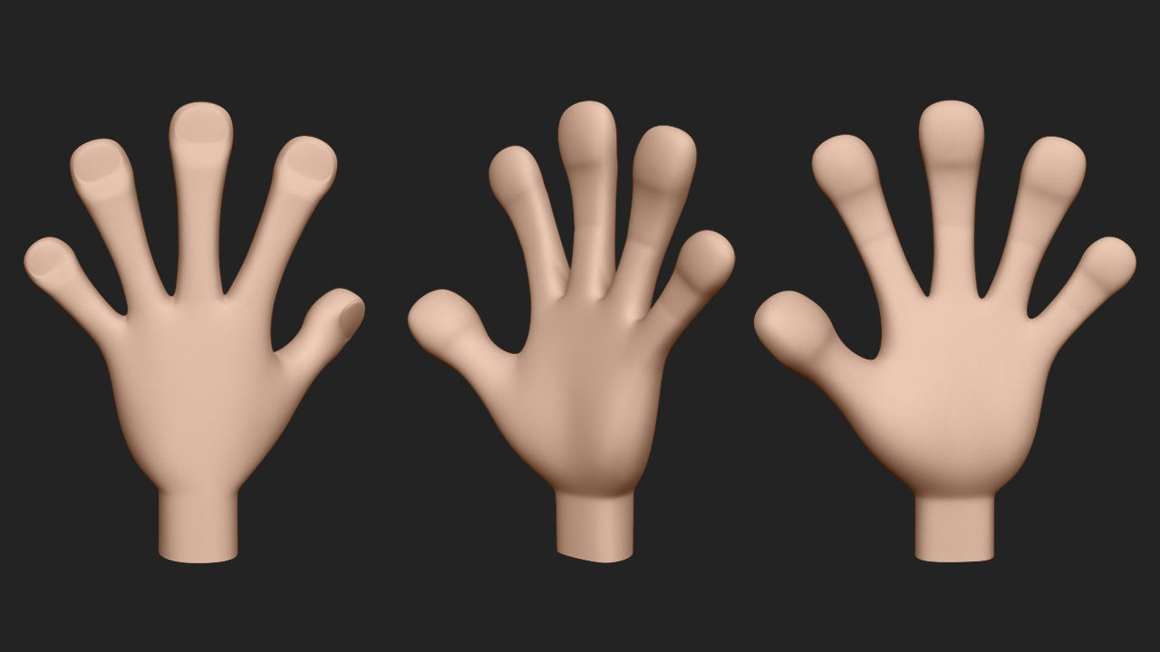 Hand Human 3D model_1