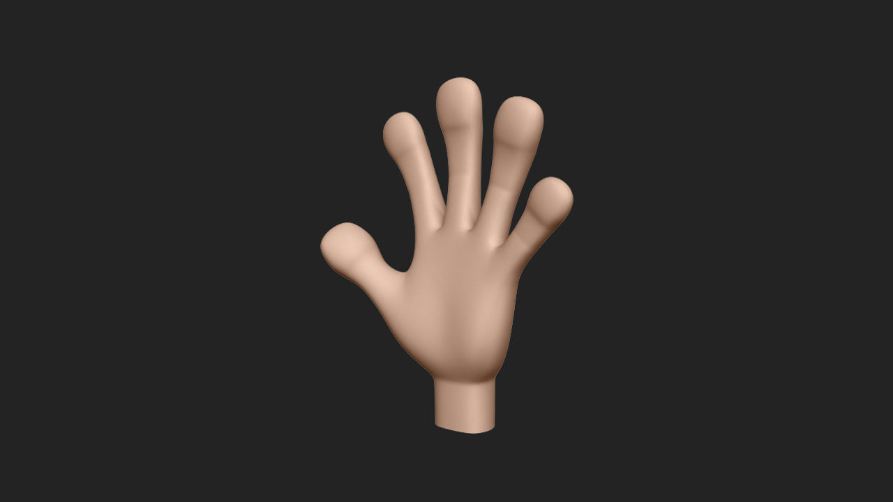 Hand Human 3D model_6