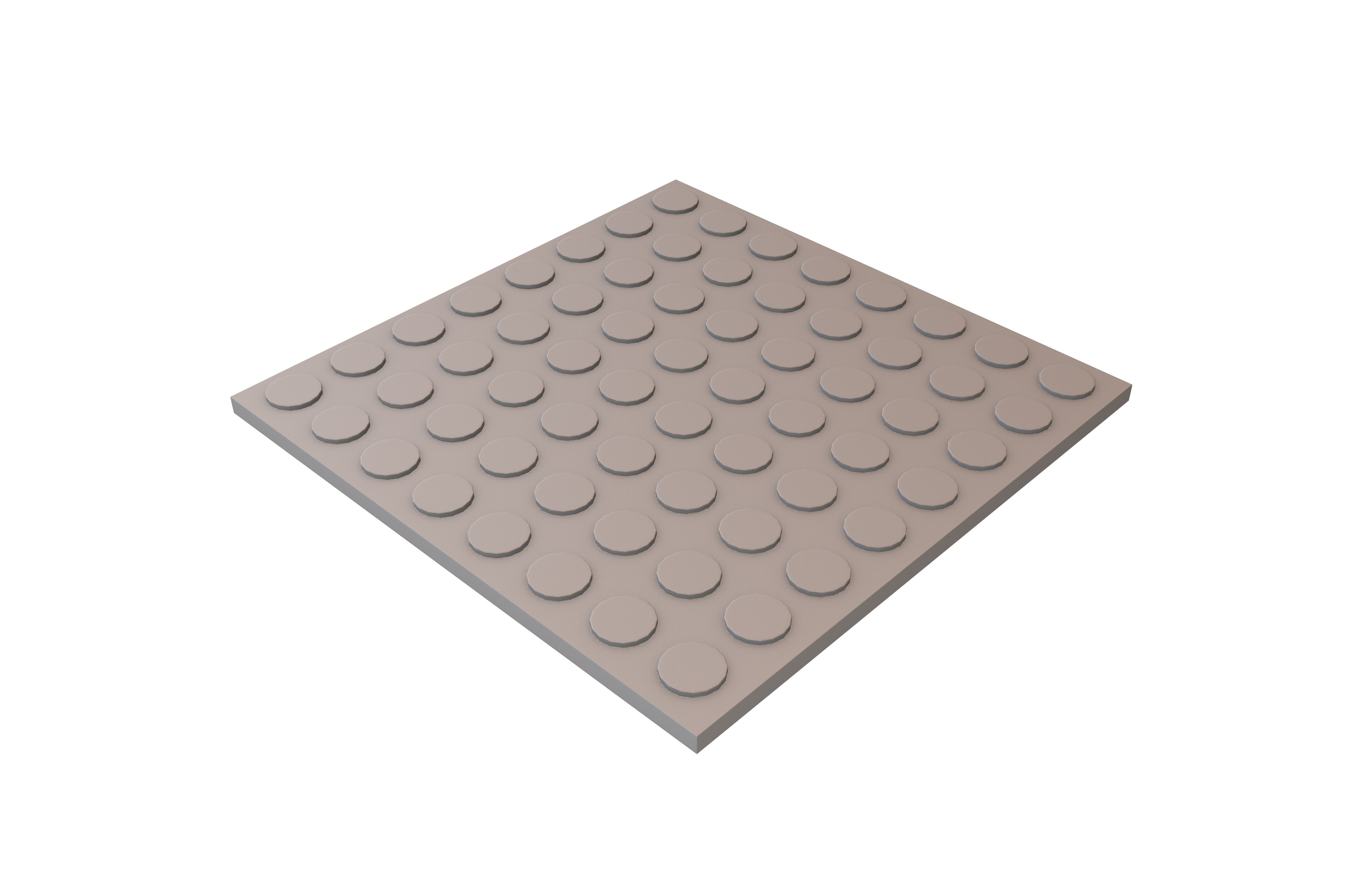 Blind Indicator Tactile Paving Tiles v1 003 Low-poly 3D model_2