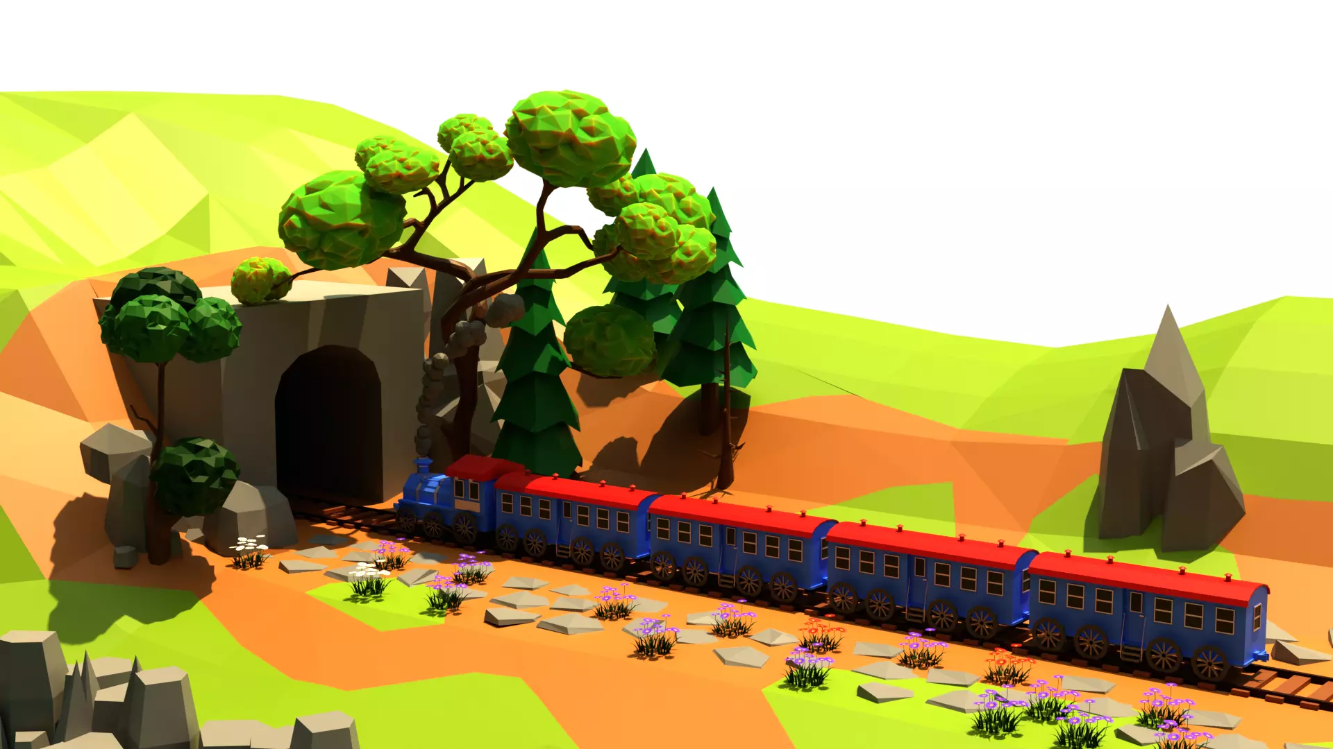 Land HT11 Low-poly 3D model_0