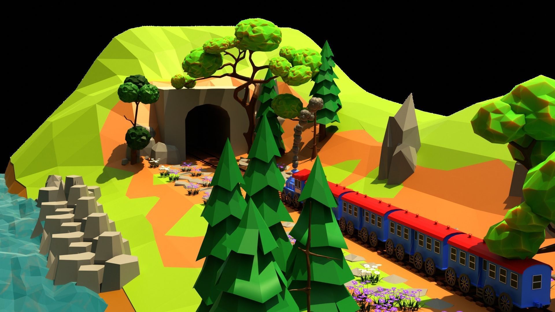 Land HT11 Low-poly 3D model_1