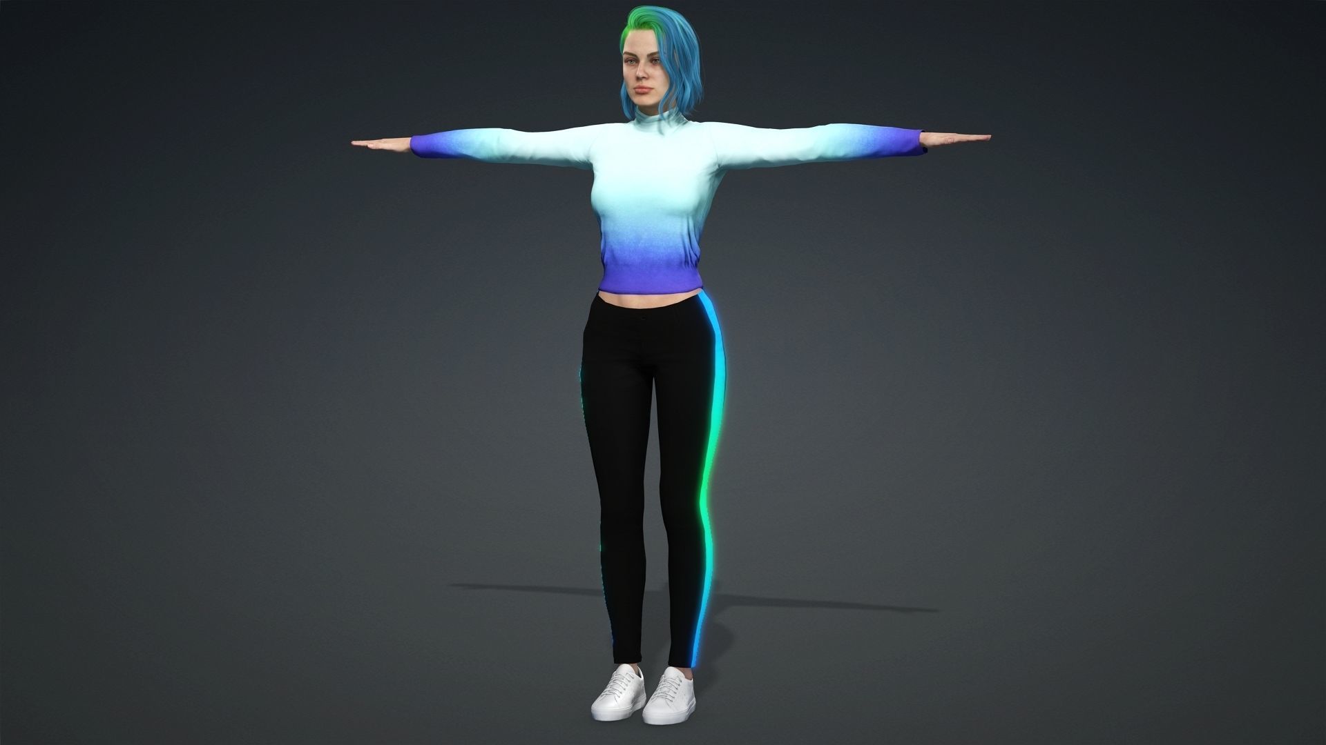 Gym crossfit  Partners Muscle Man and fitness Woman 3D Model Collection_18
