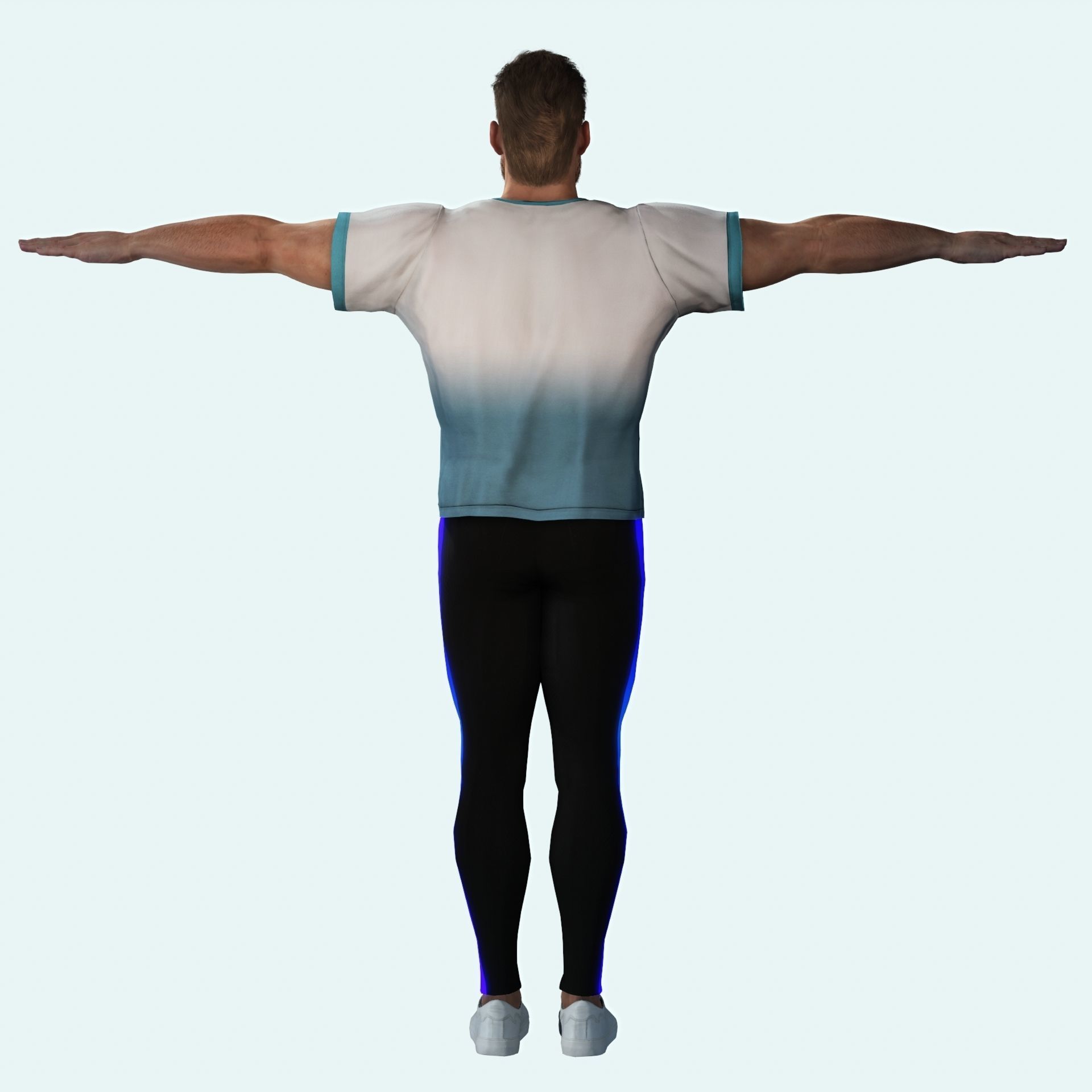 Gym crossfit  Partners Muscle Man and fitness Woman 3D Model Collection_5