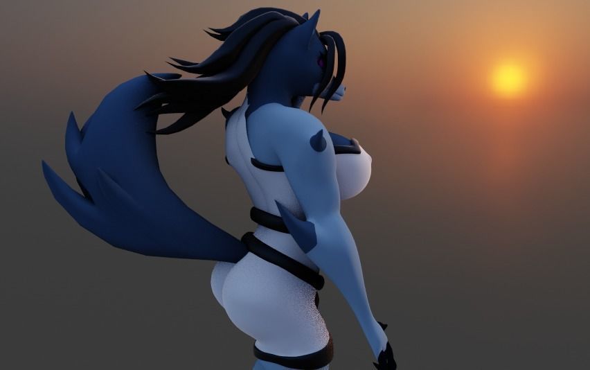 BenWolf GwenWolf Yenaldooshi 3D ben10 NSFW SFW Low-poly 3D model_11