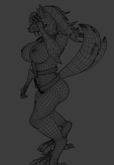 BenWolf GwenWolf Yenaldooshi 3D ben10 NSFW SFW Low-poly 3D model_17