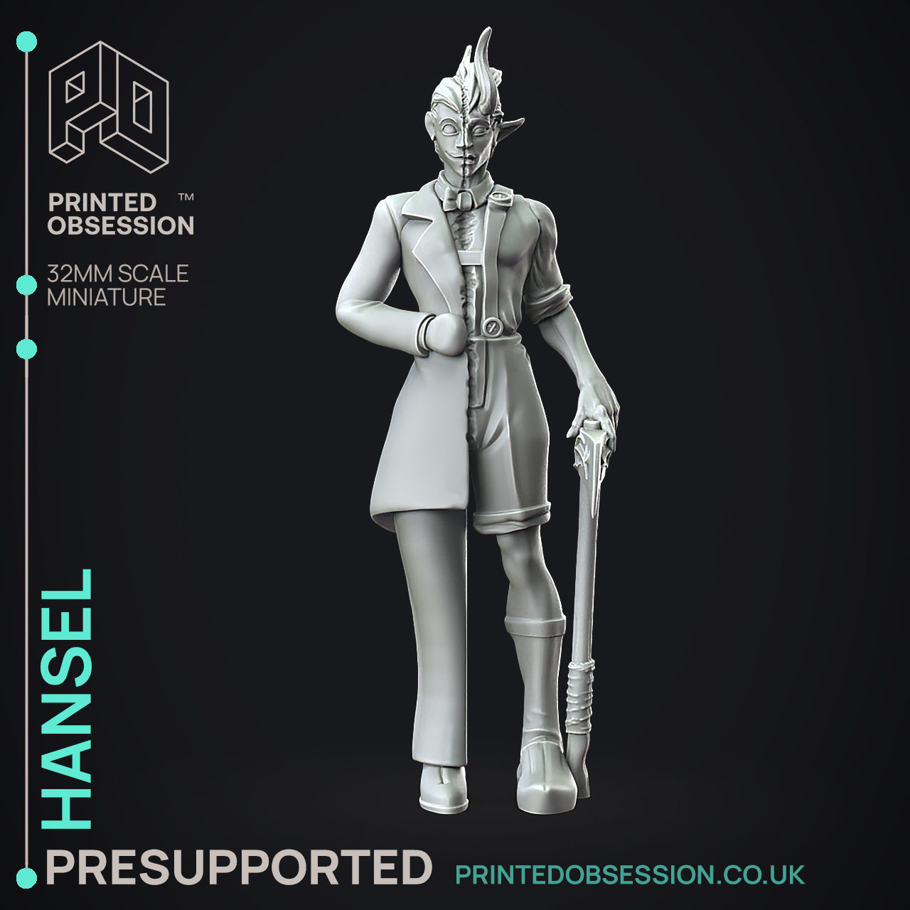 Hansel and Gretel - 3D Printable TTRPG - PRESUPPORTED - 32mm 3D print model_9