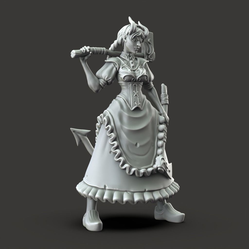 Hansel and Gretel - 3D Printable TTRPG - PRESUPPORTED - 32mm 3D print model_4