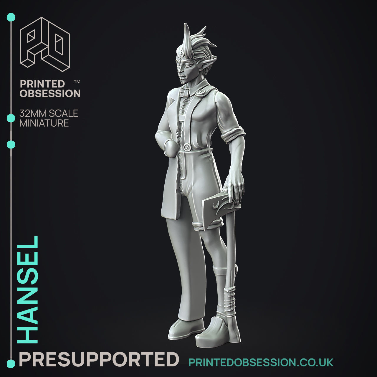 Hansel and Gretel - 3D Printable TTRPG - PRESUPPORTED - 32mm 3D print model_10