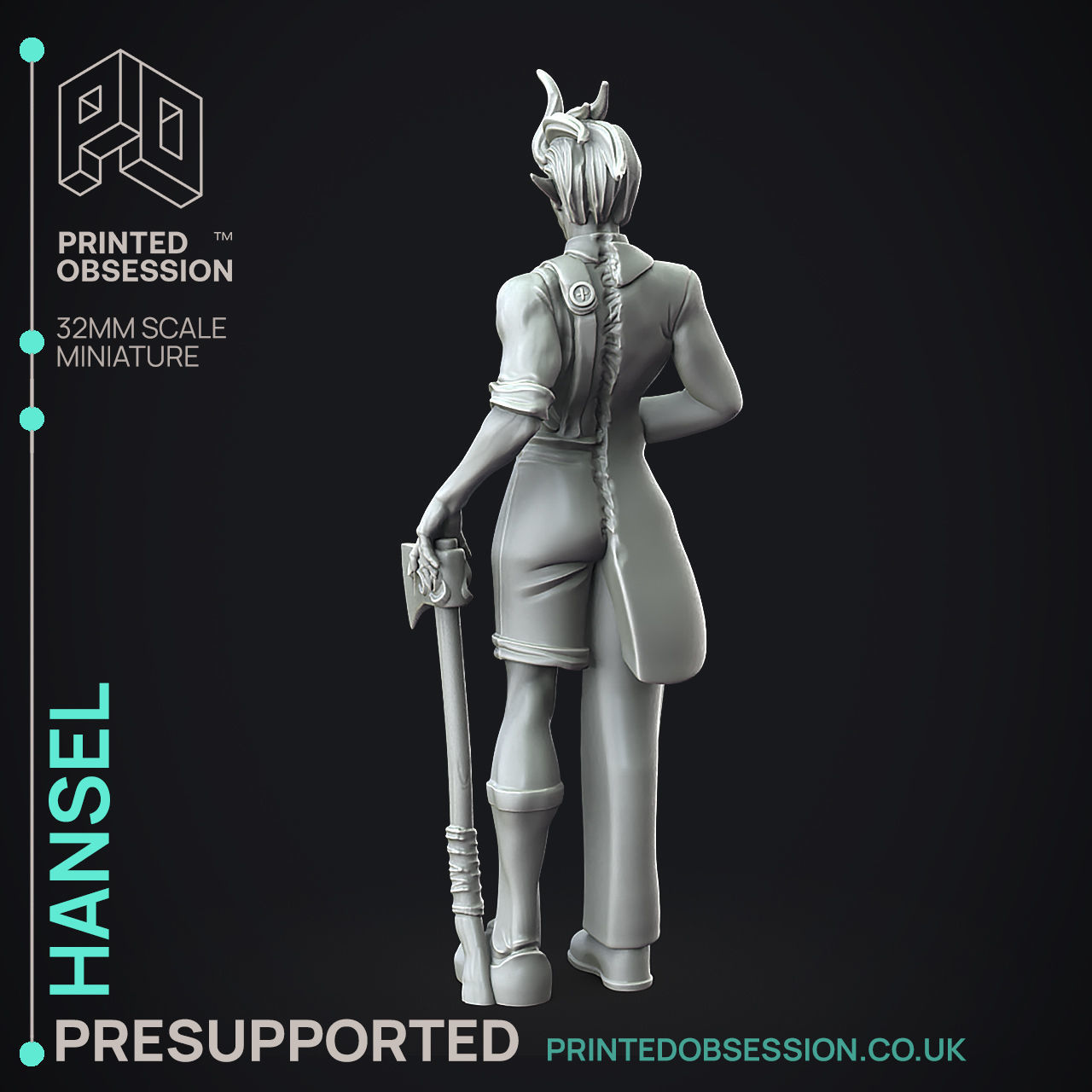 Hansel and Gretel - 3D Printable TTRPG - PRESUPPORTED - 32mm 3D print model_2