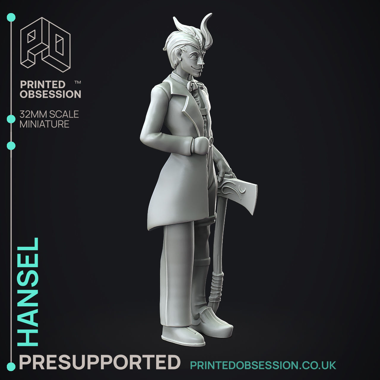 Hansel and Gretel - 3D Printable TTRPG - PRESUPPORTED - 32mm 3D print model_8