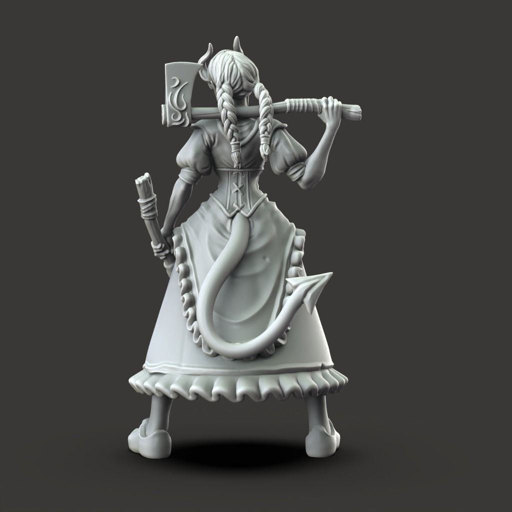 Hansel and Gretel - 3D Printable TTRPG - PRESUPPORTED - 32mm 3D print model_15