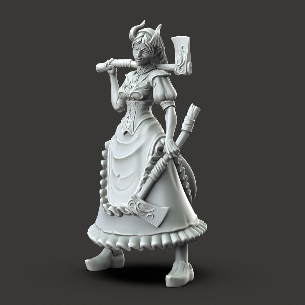 Hansel and Gretel - 3D Printable TTRPG - PRESUPPORTED - 32mm 3D print model_11