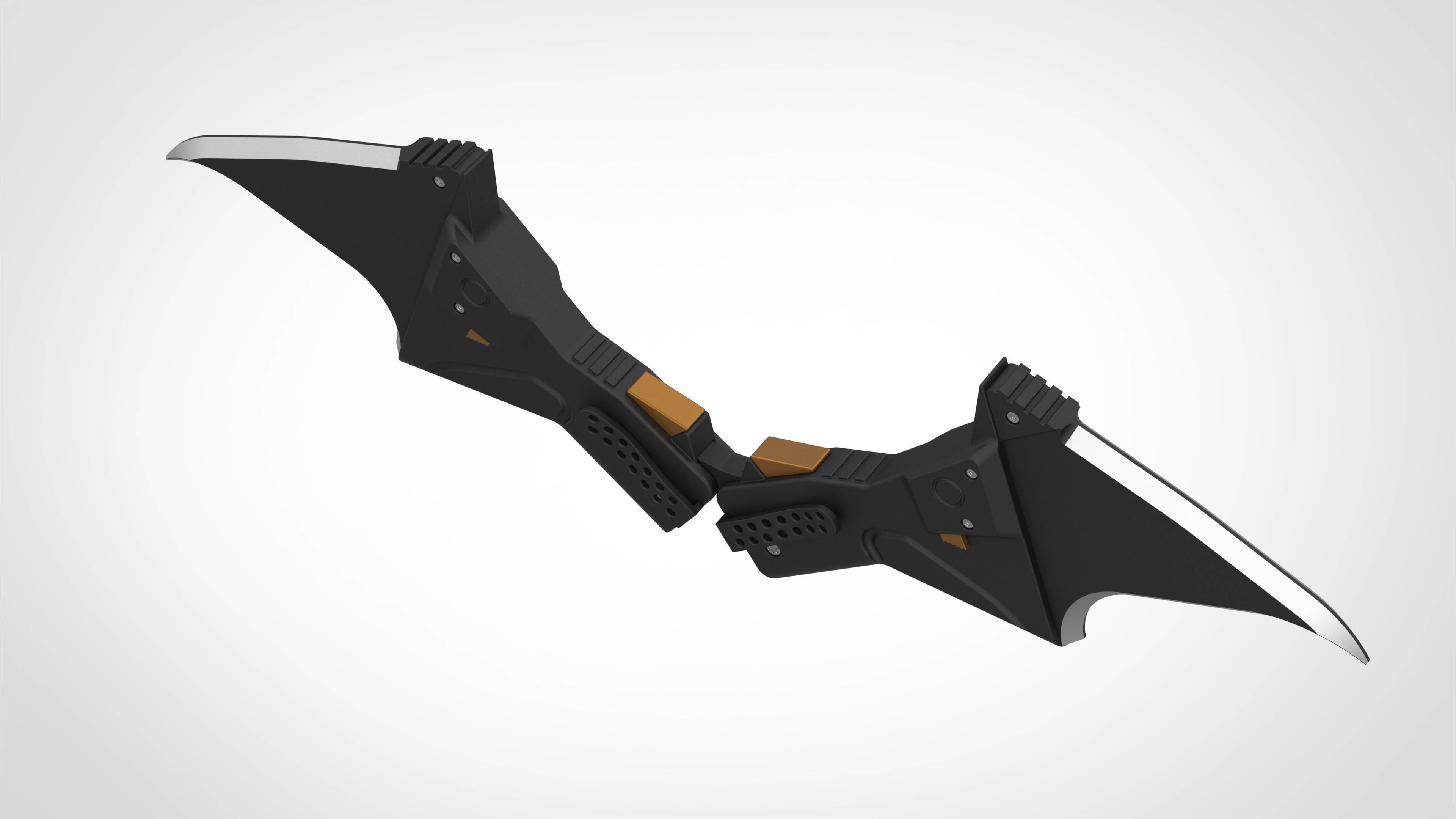 Batarang from the movie The Batman 2022 3D print model_3