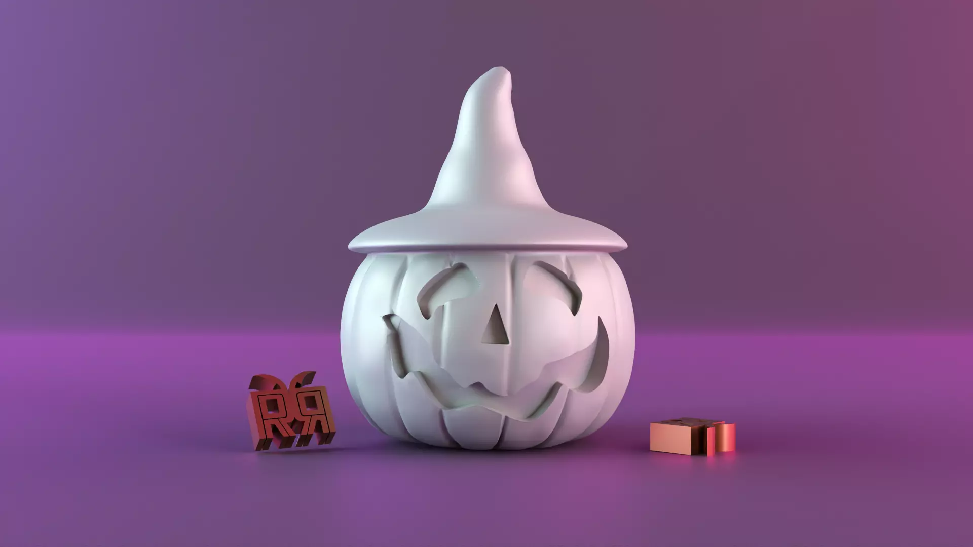 Halloween pumpkin decor 3D print model