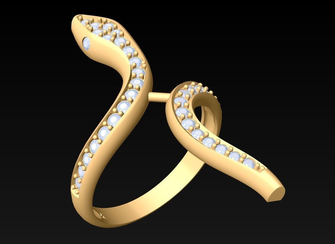 Snake Ring - SN577 3D print model_2