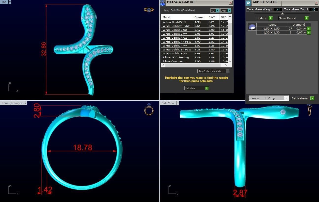 Snake Ring - SN577 3D print model_9