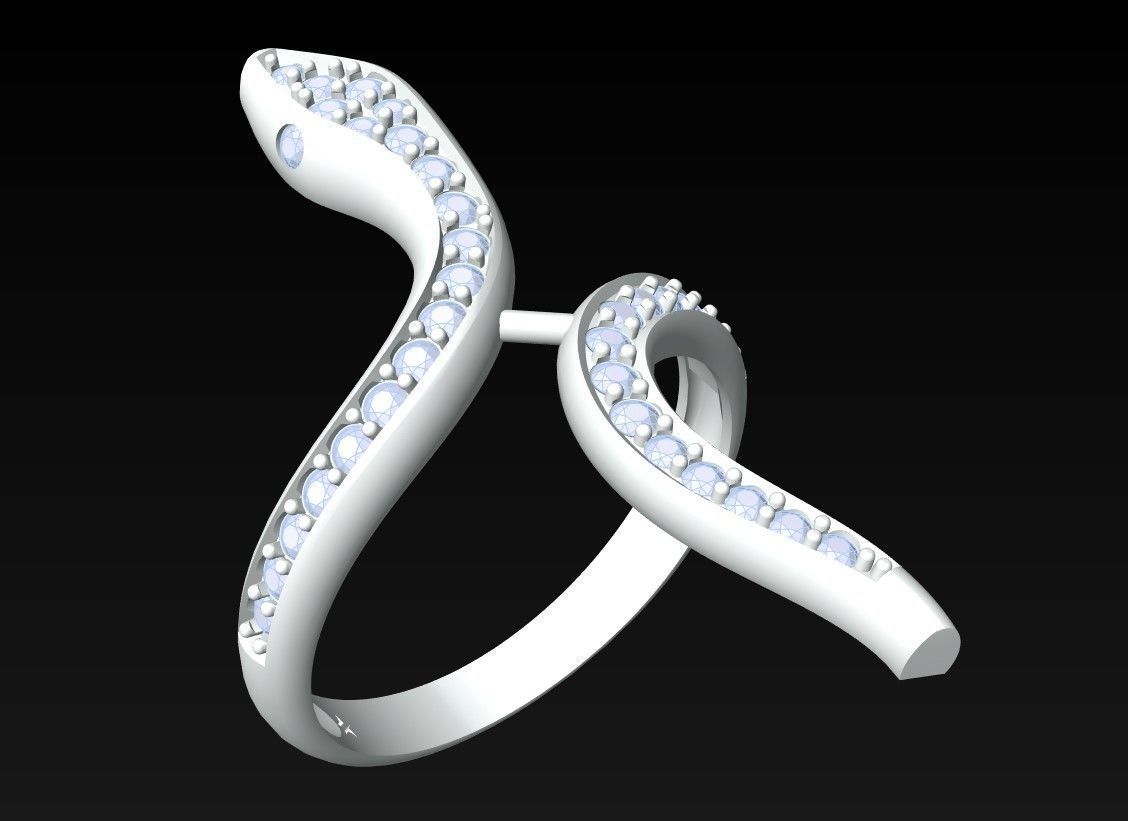 Snake Ring - SN577 3D print model_4