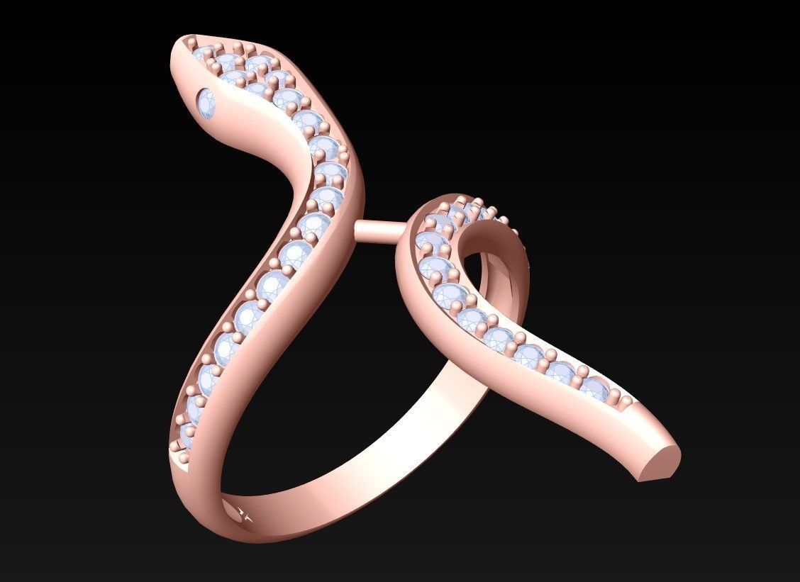 Snake Ring - SN577 3D print model_1