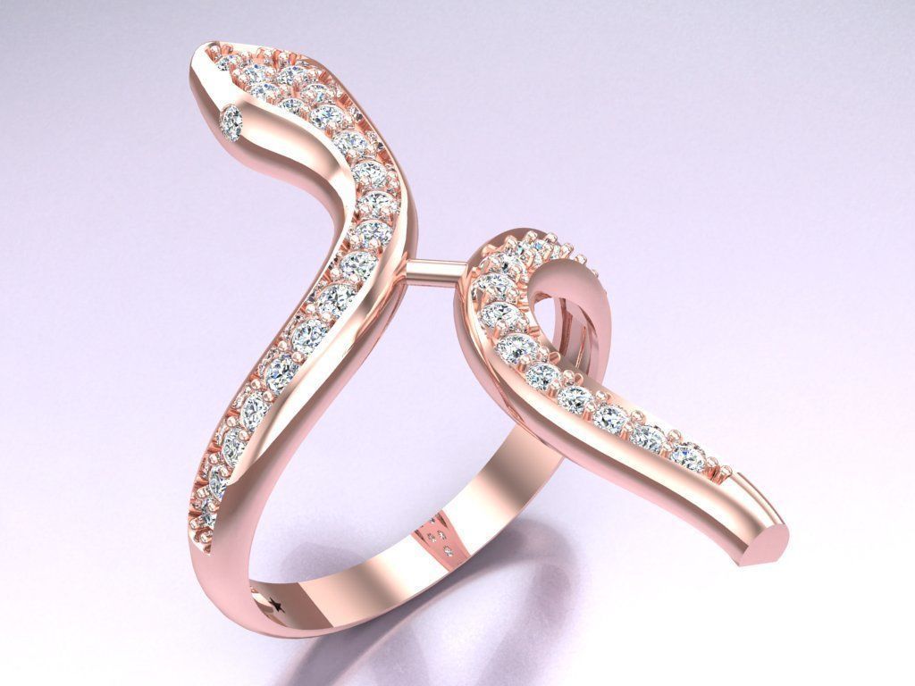 Snake Ring - SN577 3D print model_3