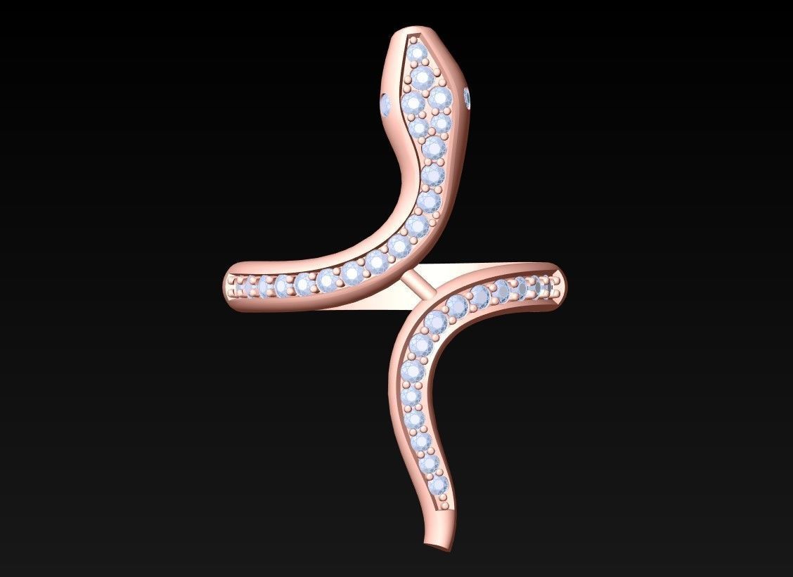 Snake Ring - SN577 3D print model_5