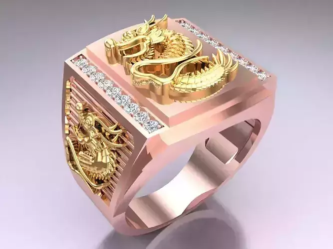 Dragon Ring - Mens Rings - N1458