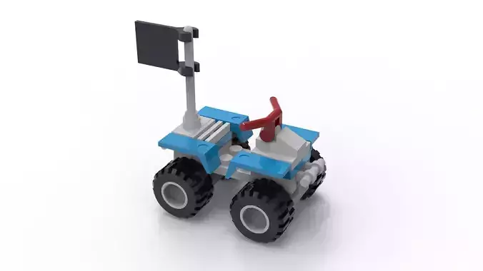 Simple Lego CAR in STEP file format Free 3D print model