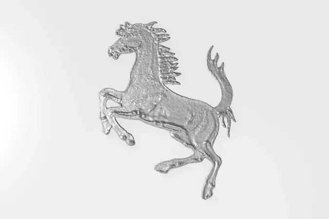 Ferarri embossed 3D logo