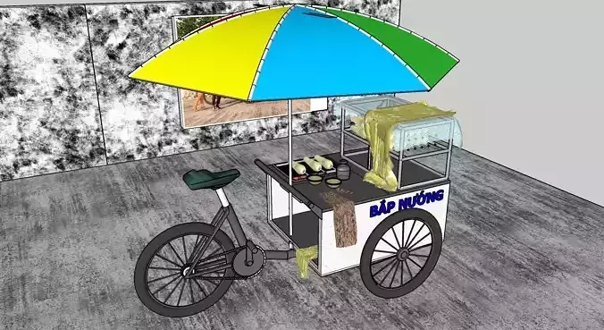 food truck - Cart selling corn
