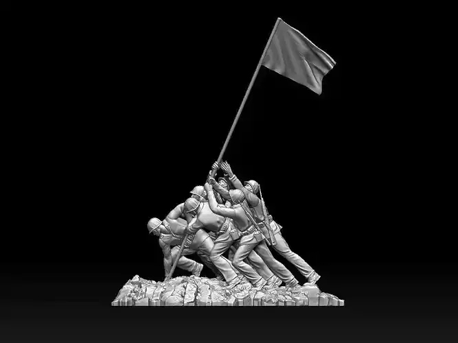 Marine Corps War Memorial 3D print model